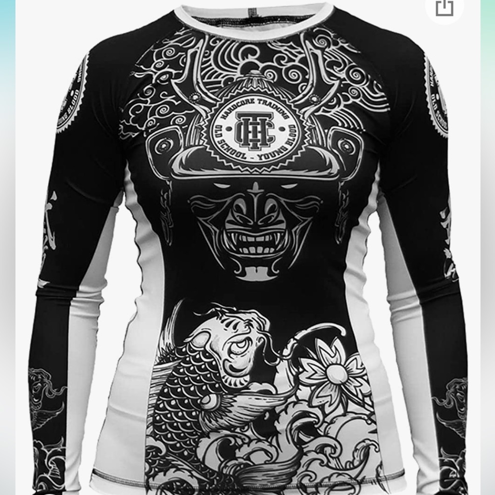 Hardcore Training Rash Guard - Long Sleeve Compression Base Layer - Picture 3 of 3